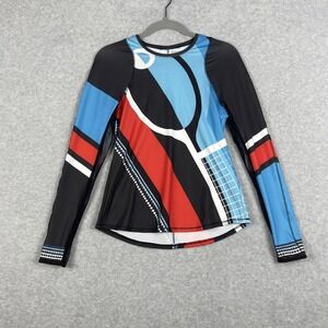 Lucky In Love Long Sleeve Performance Top Womens Size S Tennis Pickleball Active
